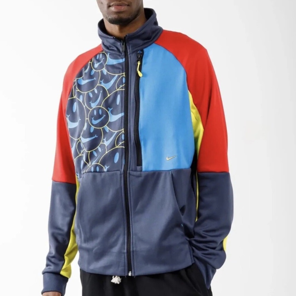 Nike MENS NSW Tribute Smile logo full zip size L Street Wear Athletic